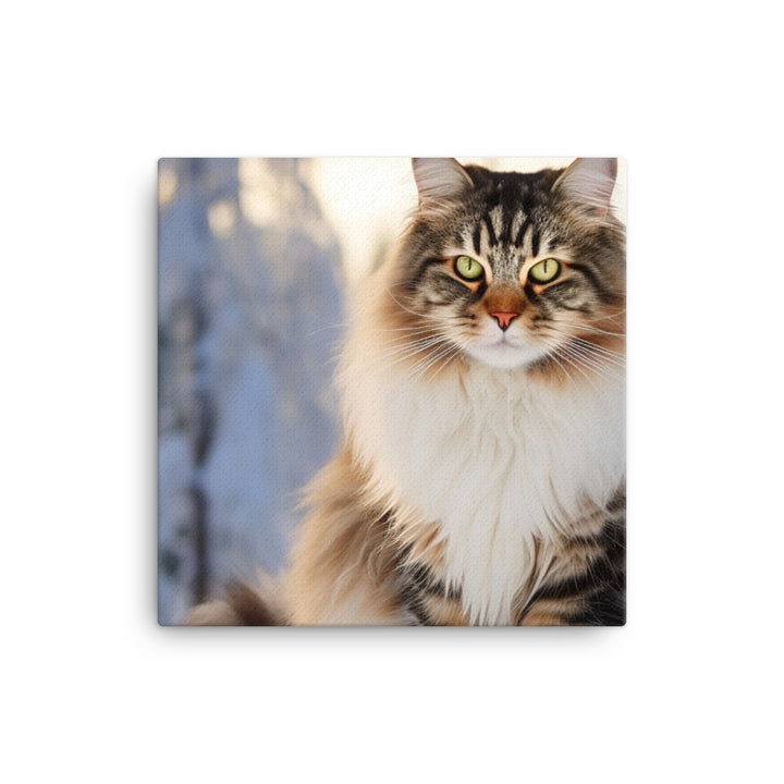 Norwegian Forest Canvas - PosterfyAI.com