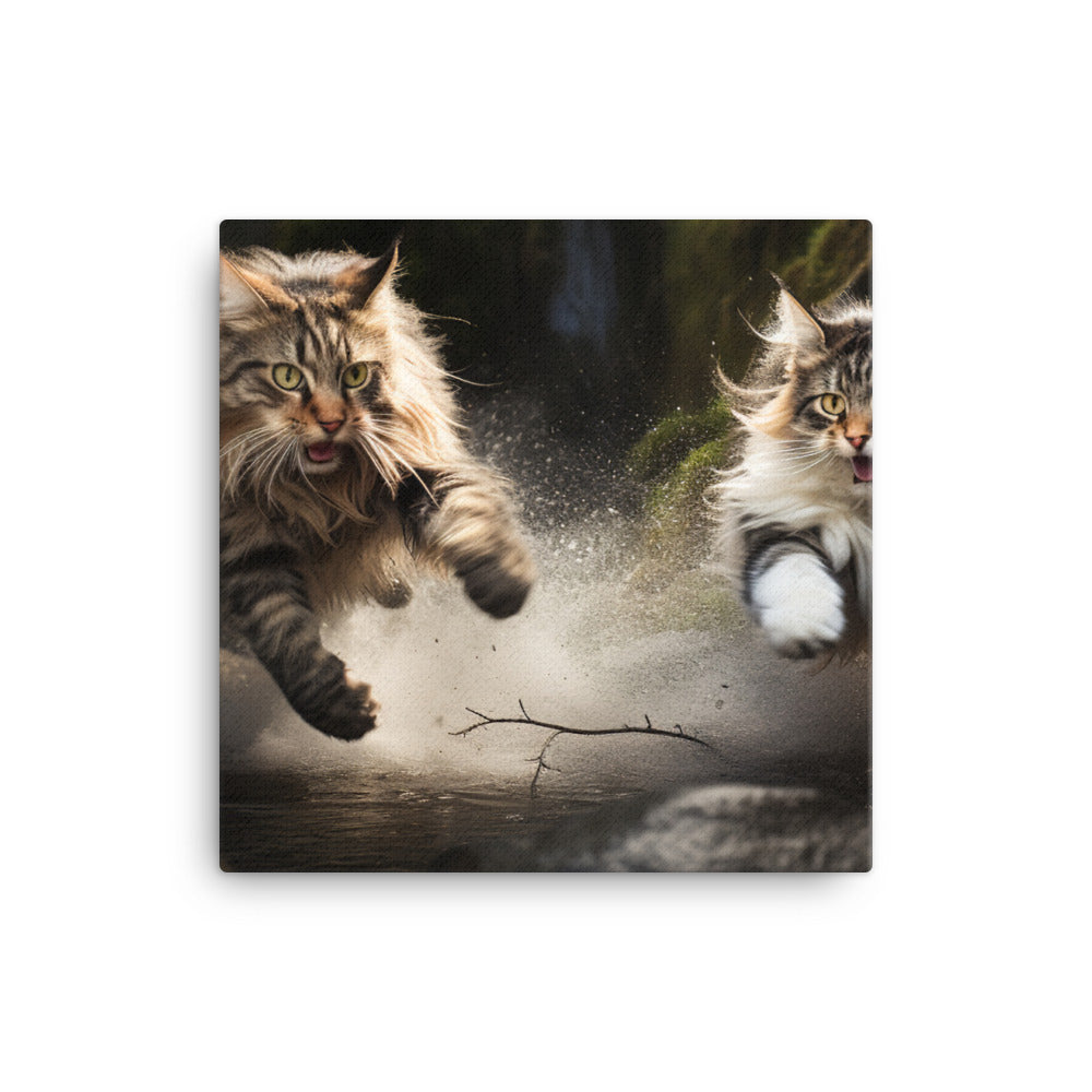 Norwegian Forest Canvas - PosterfyAI.com