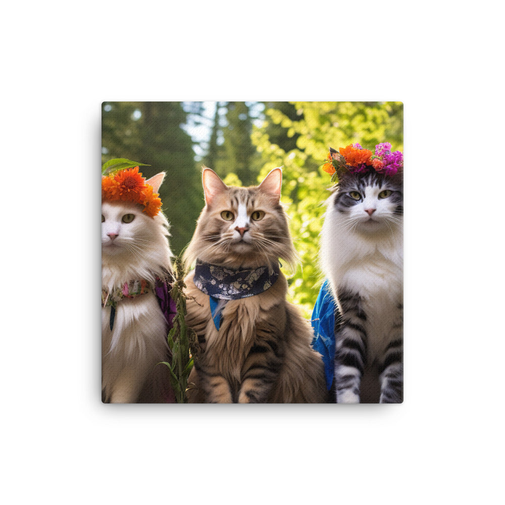 Norwegian Forest Canvas - PosterfyAI.com