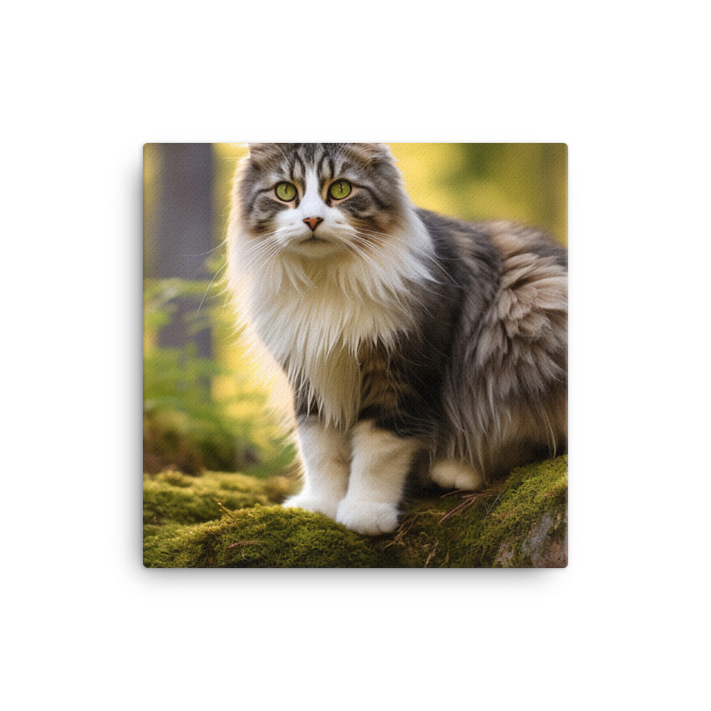 Norwegian Forest Canvas - PosterfyAI.com