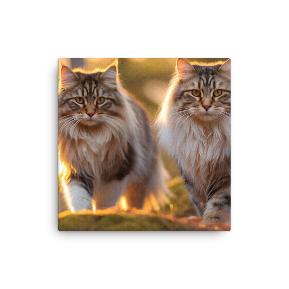 Norwegian Forest Canvas - PosterfyAI.com