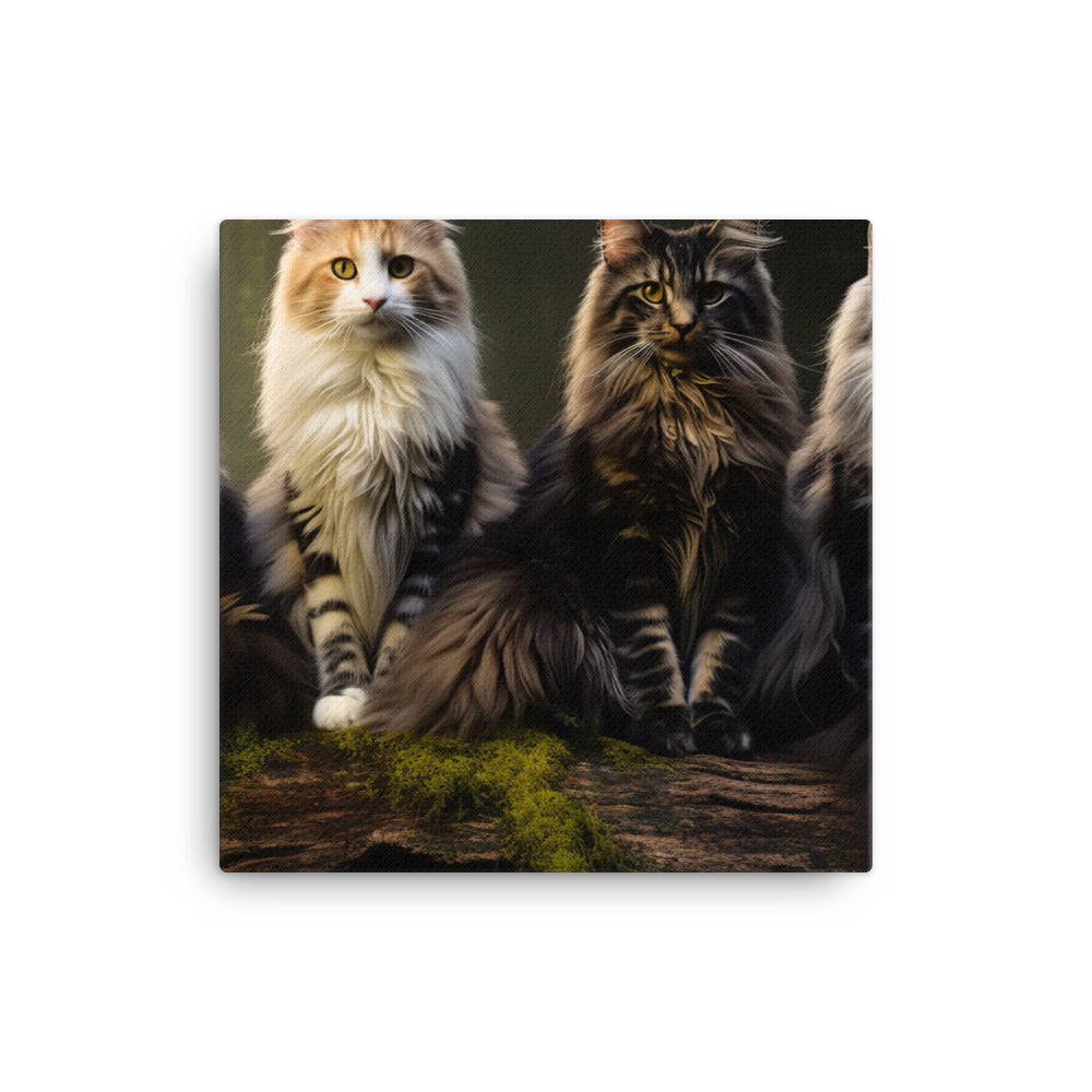 Norwegian Forest Canvas - PosterfyAI.com