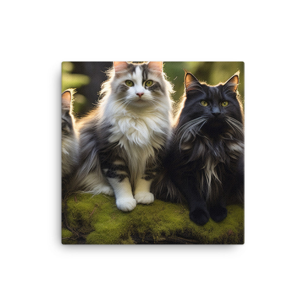 Norwegian Forest Canvas - PosterfyAI.com