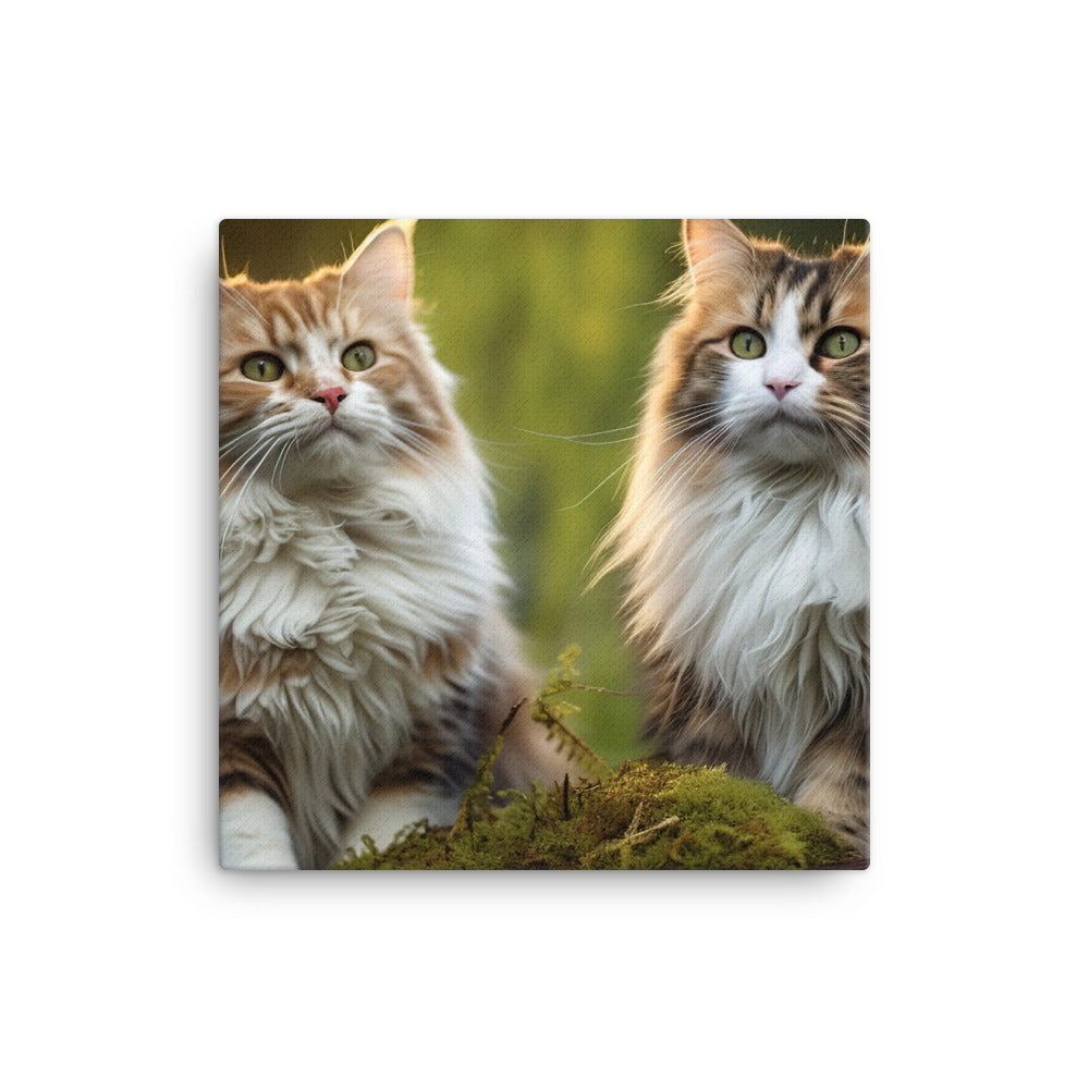 Norwegian Forest Canvas - PosterfyAI.com