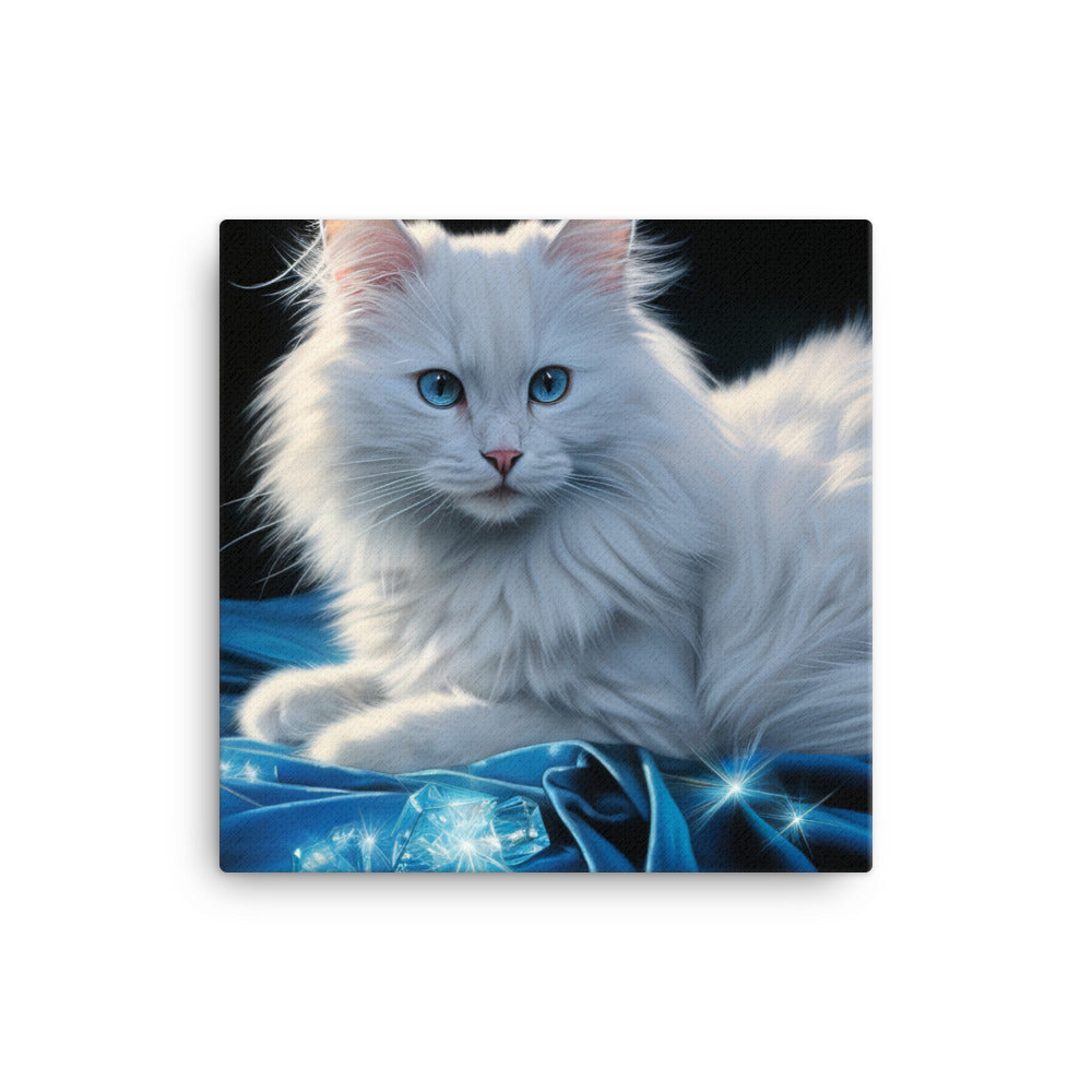 Turkish Angora Canvas - PosterfyAI.com
