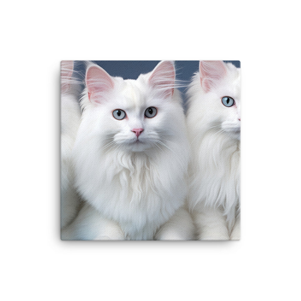 Turkish Angora Canvas - PosterfyAI.com