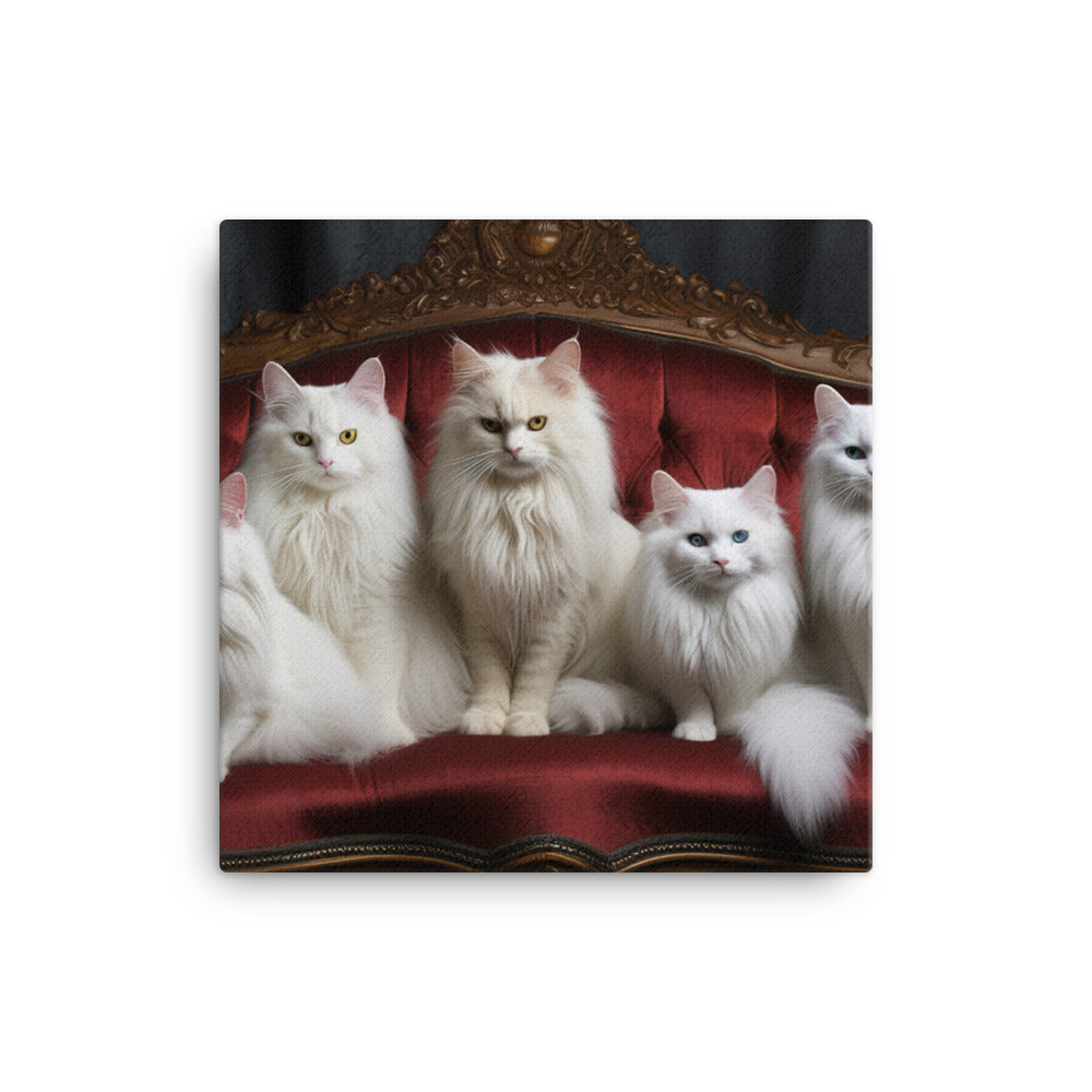 Turkish Angora Canvas - PosterfyAI.com