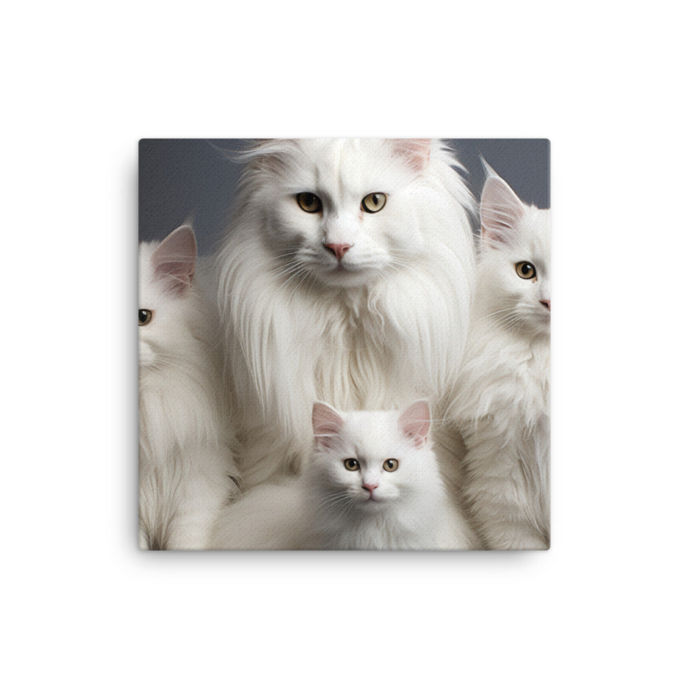 Turkish Angora Canvas - PosterfyAI.com