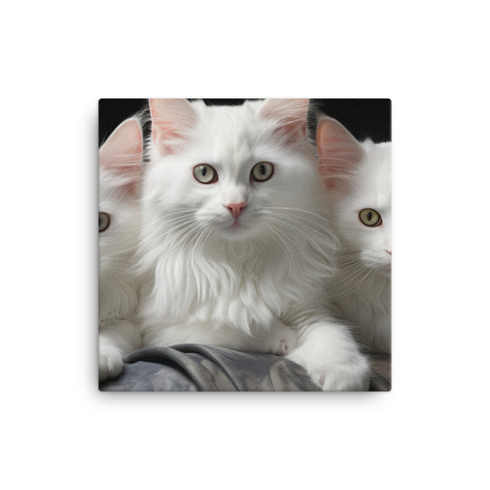 Turkish Angora Canvas - PosterfyAI.com