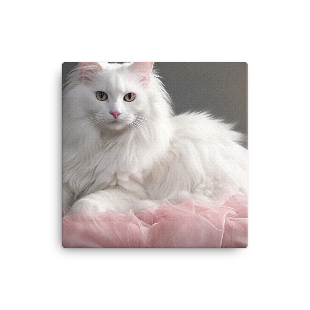 Turkish Angora Canvas - PosterfyAI.com