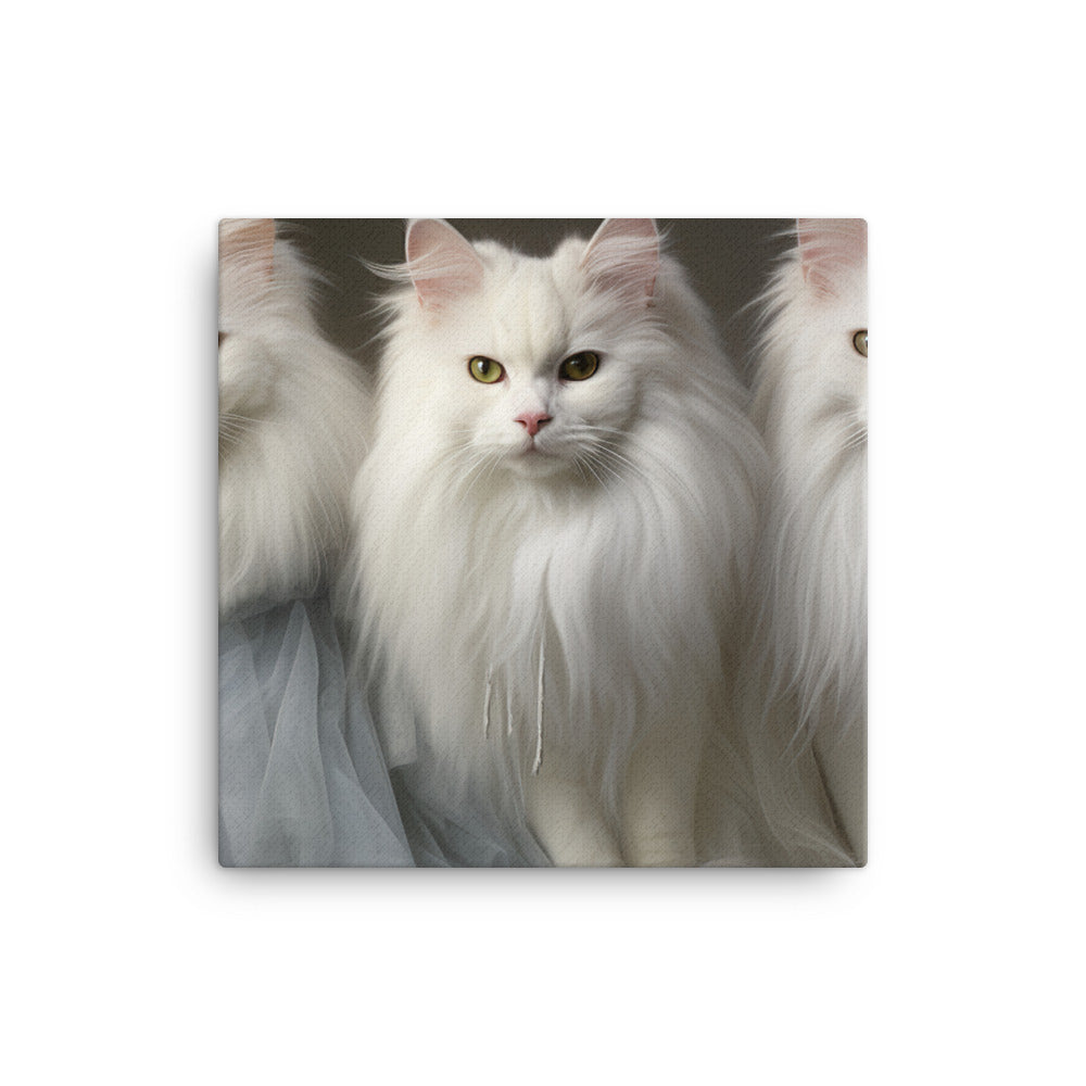 Turkish Angora Canvas - PosterfyAI.com