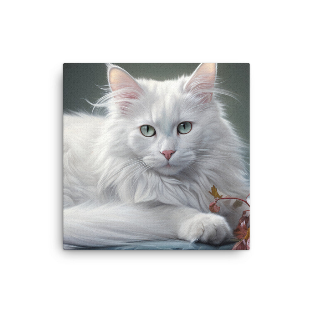 Turkish Angora Canvas - PosterfyAI.com