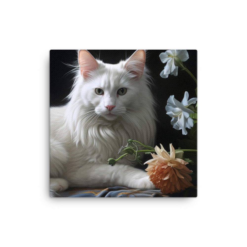 Turkish Angora Canvas - PosterfyAI.com