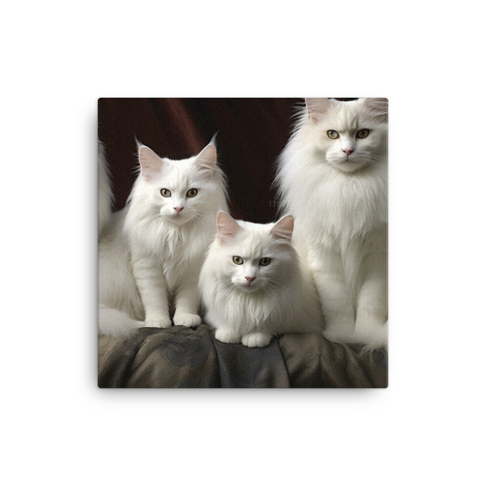 Turkish Angora Canvas - PosterfyAI.com