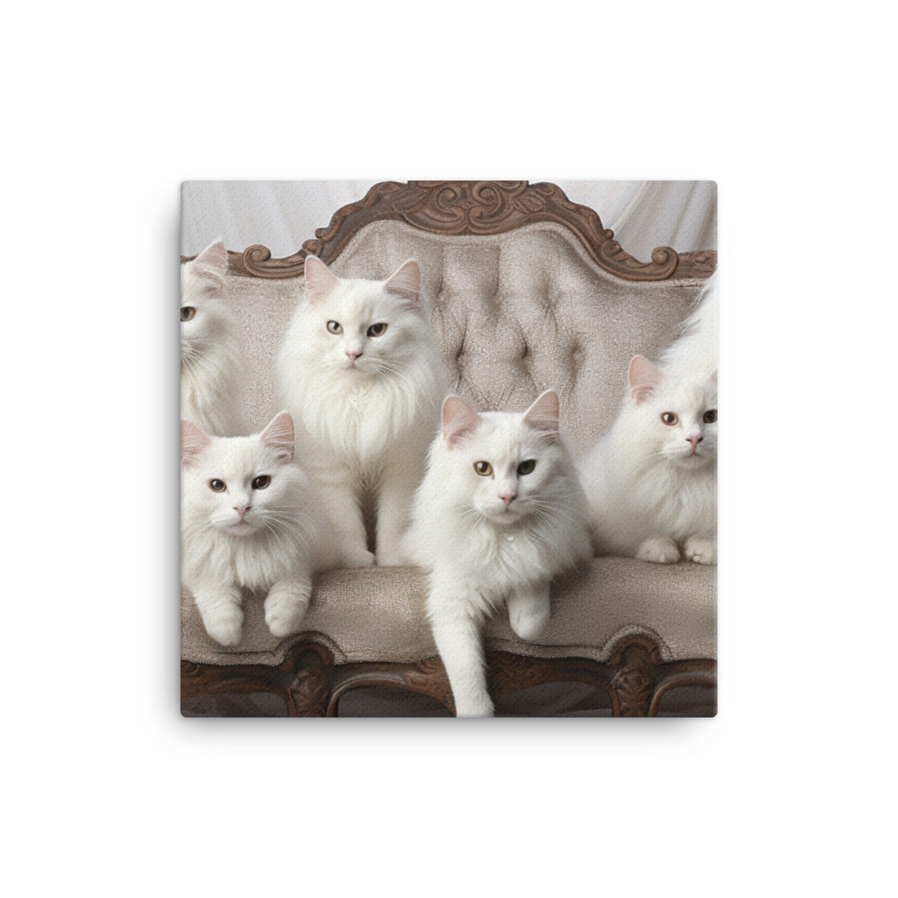 Turkish Angora Canvas - PosterfyAI.com