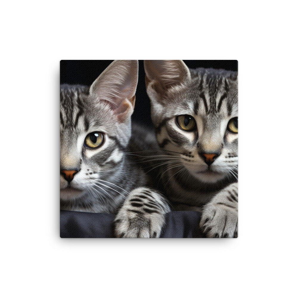 Egyptian Mau Canvas - PosterfyAI.com