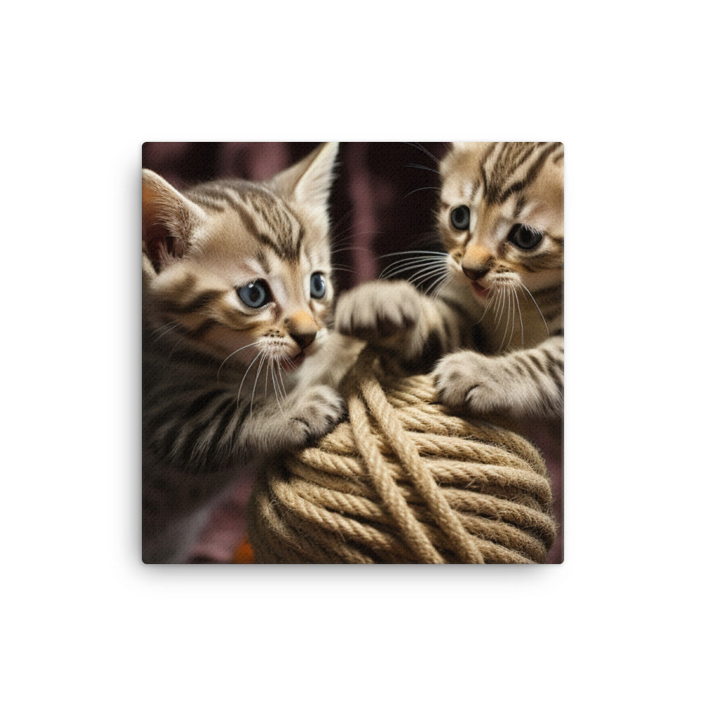 Egyptian Mau Canvas - PosterfyAI.com