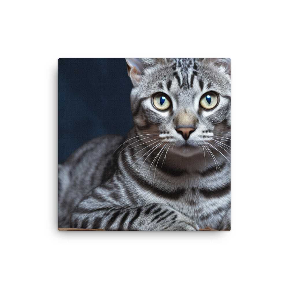 Egyptian Mau Canvas - PosterfyAI.com