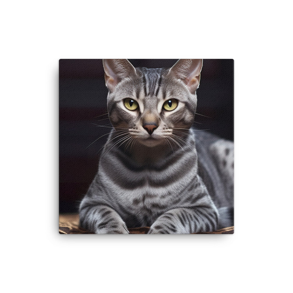 Egyptian Mau Canvas - PosterfyAI.com