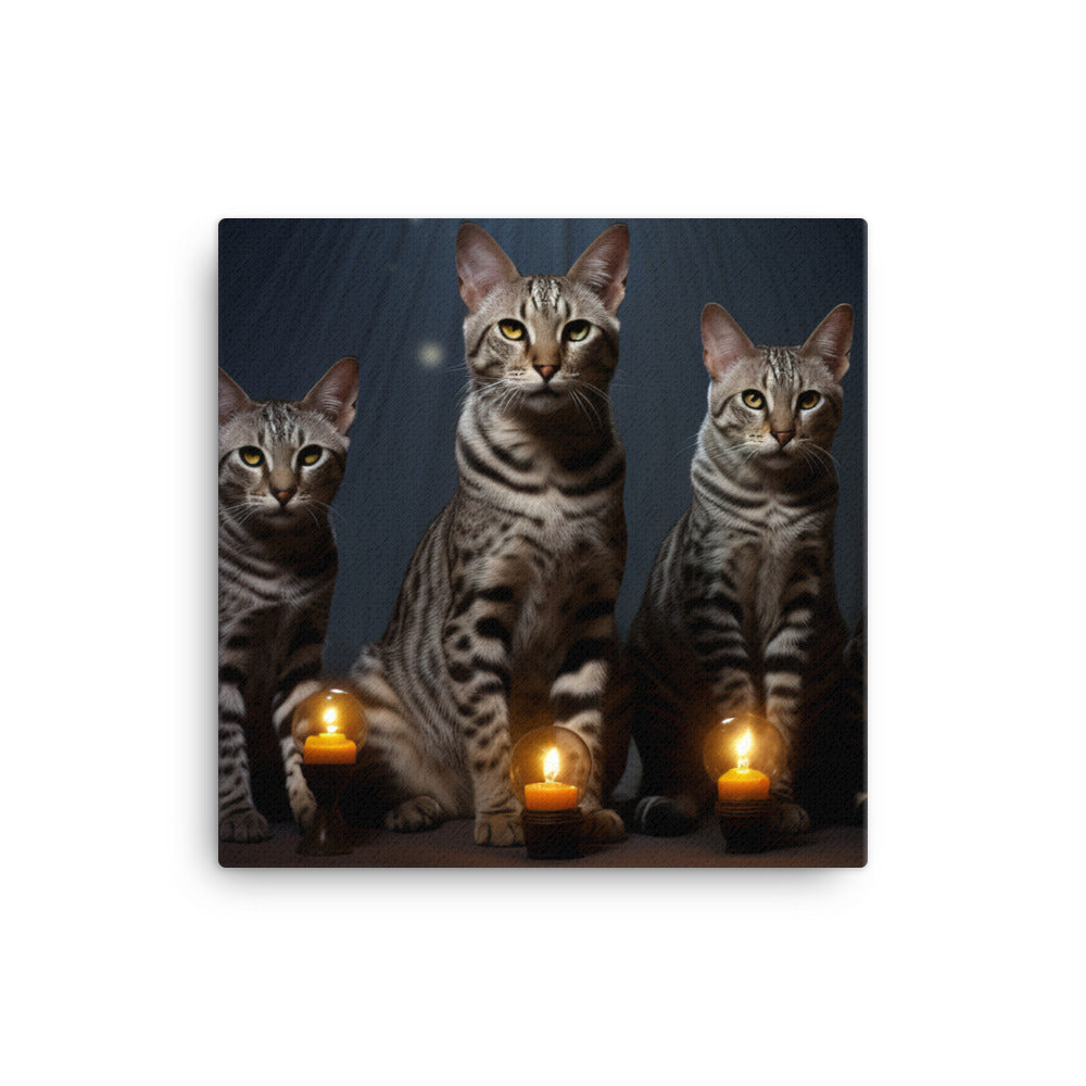 Egyptian Mau Canvas - PosterfyAI.com