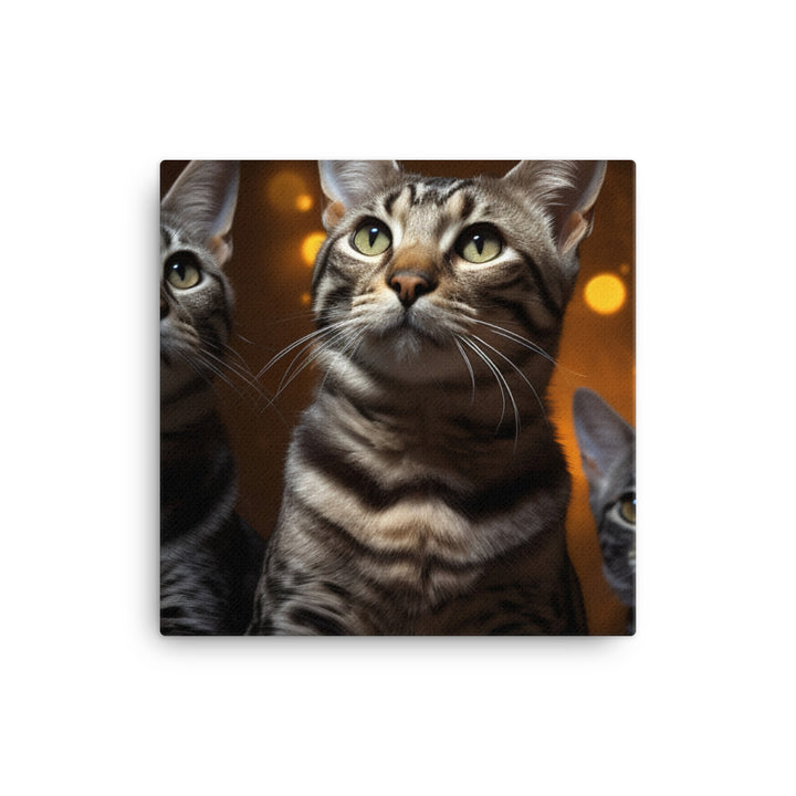 Egyptian Mau Canvas - PosterfyAI.com