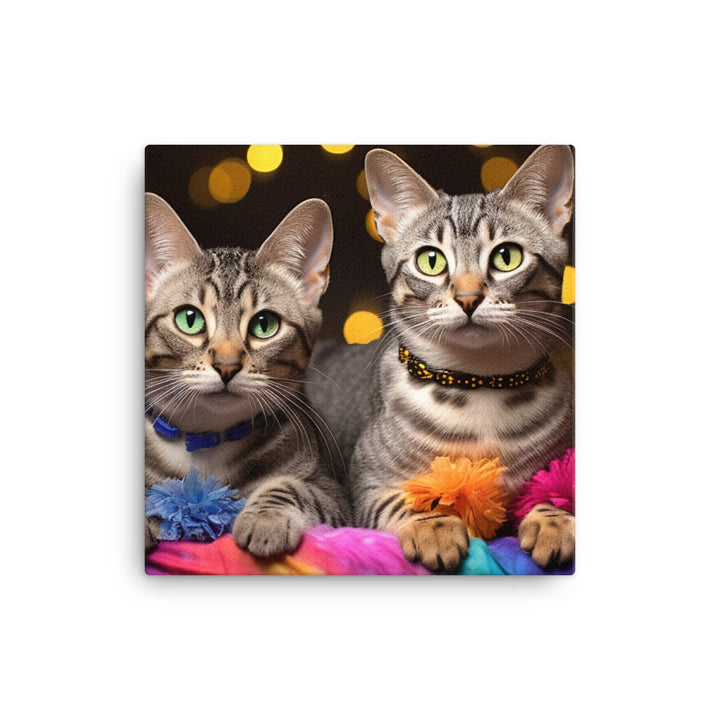 Egyptian Mau Canvas - PosterfyAI.com