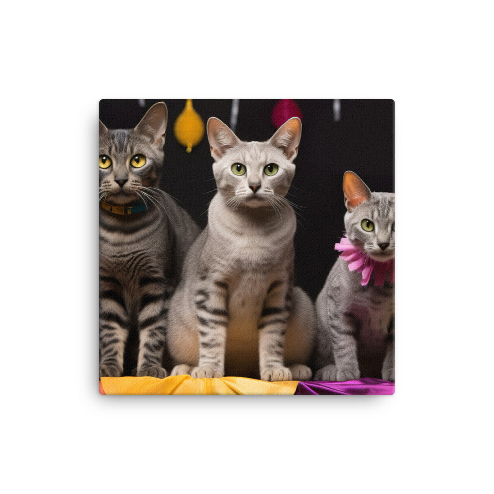 Egyptian Mau Canvas - PosterfyAI.com