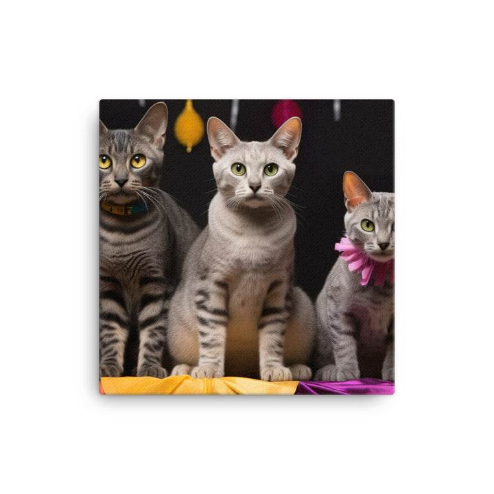 Egyptian Mau Canvas - PosterfyAI.com