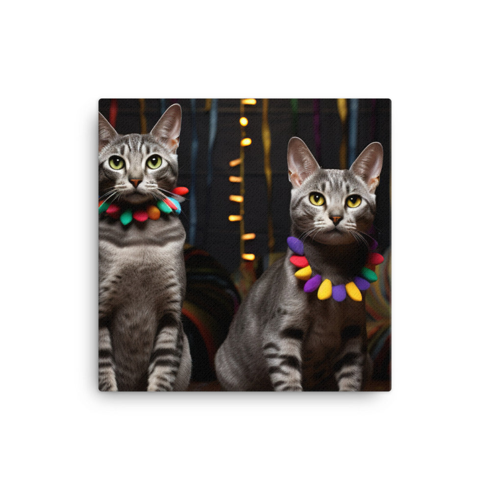 Egyptian Mau Canvas - PosterfyAI.com
