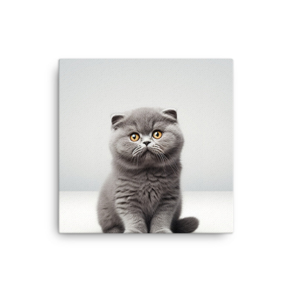 Scottish Fold Canvas - PosterfyAI.com