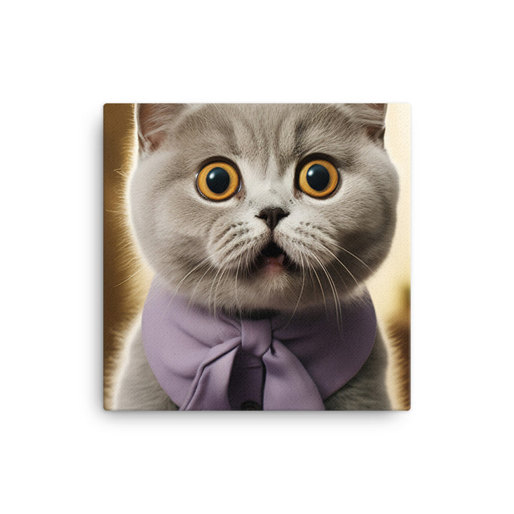 Scottish Fold Canvas - PosterfyAI.com