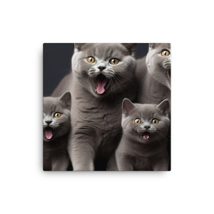 British Shorthair Canvas - PosterfyAI.com