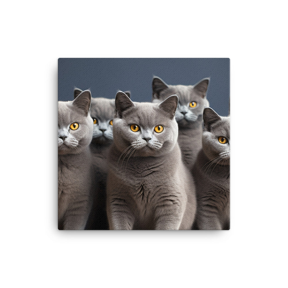 British Shorthair Canvas - PosterfyAI.com