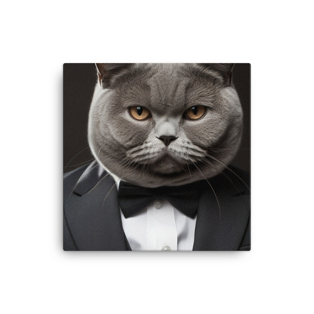 British Shorthair Canvas - PosterfyAI.com