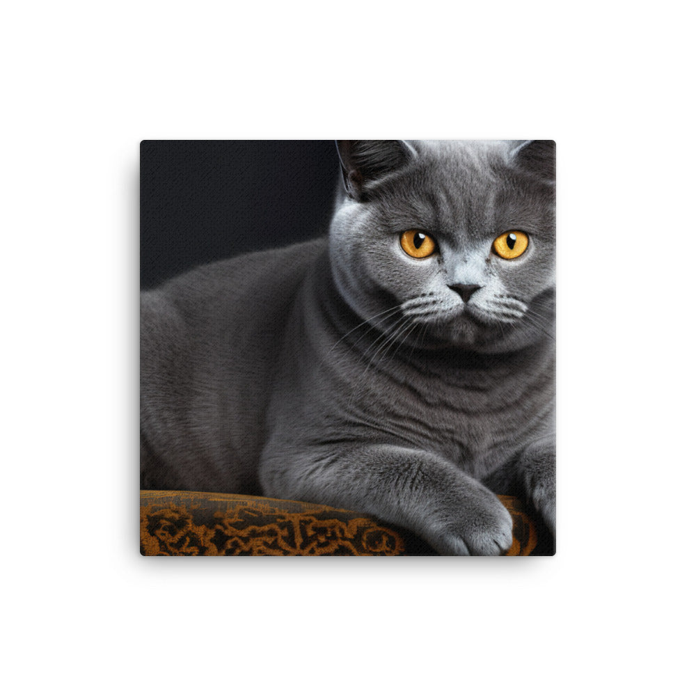 British Shorthair Canvas - PosterfyAI.com