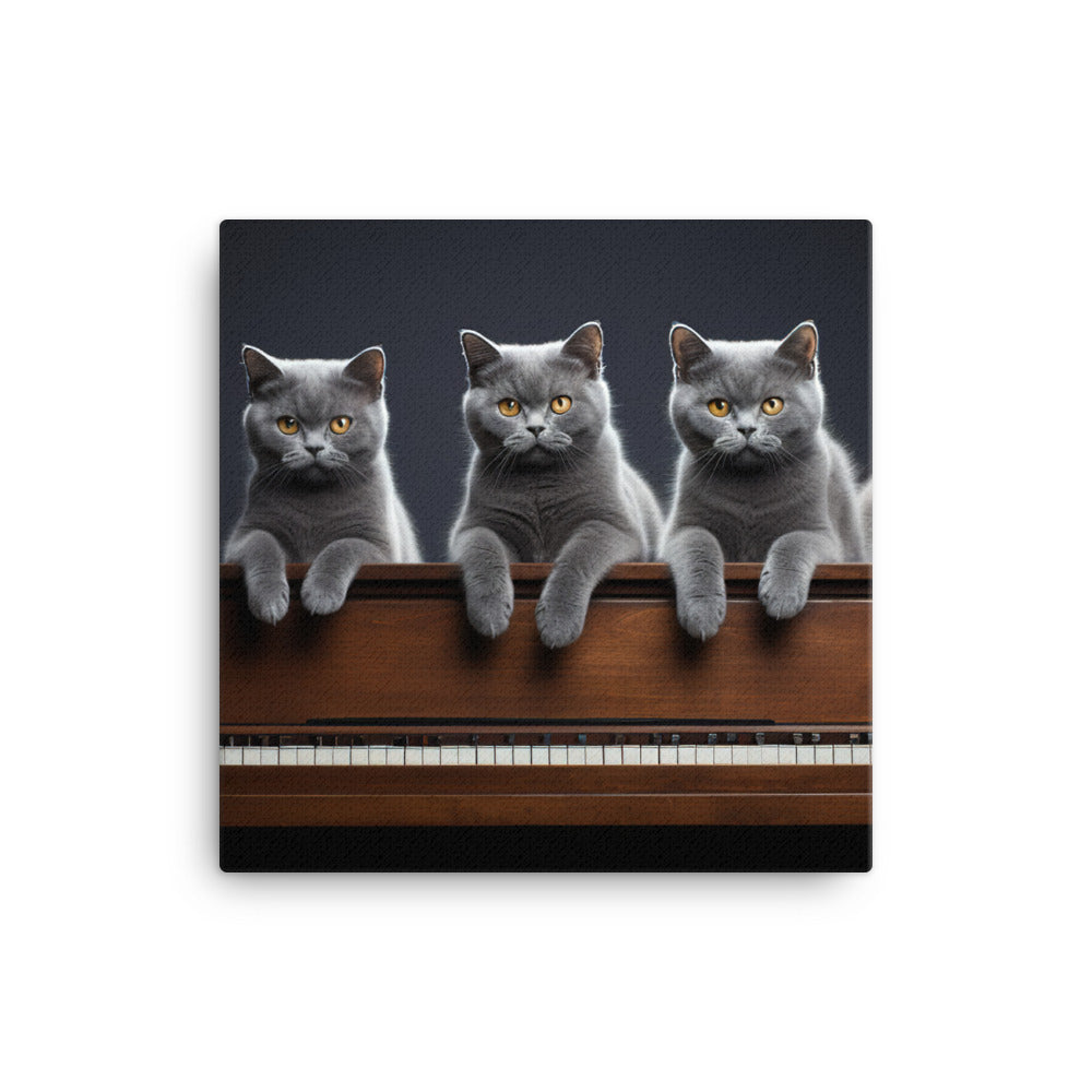 British Shorthair Canvas - PosterfyAI.com