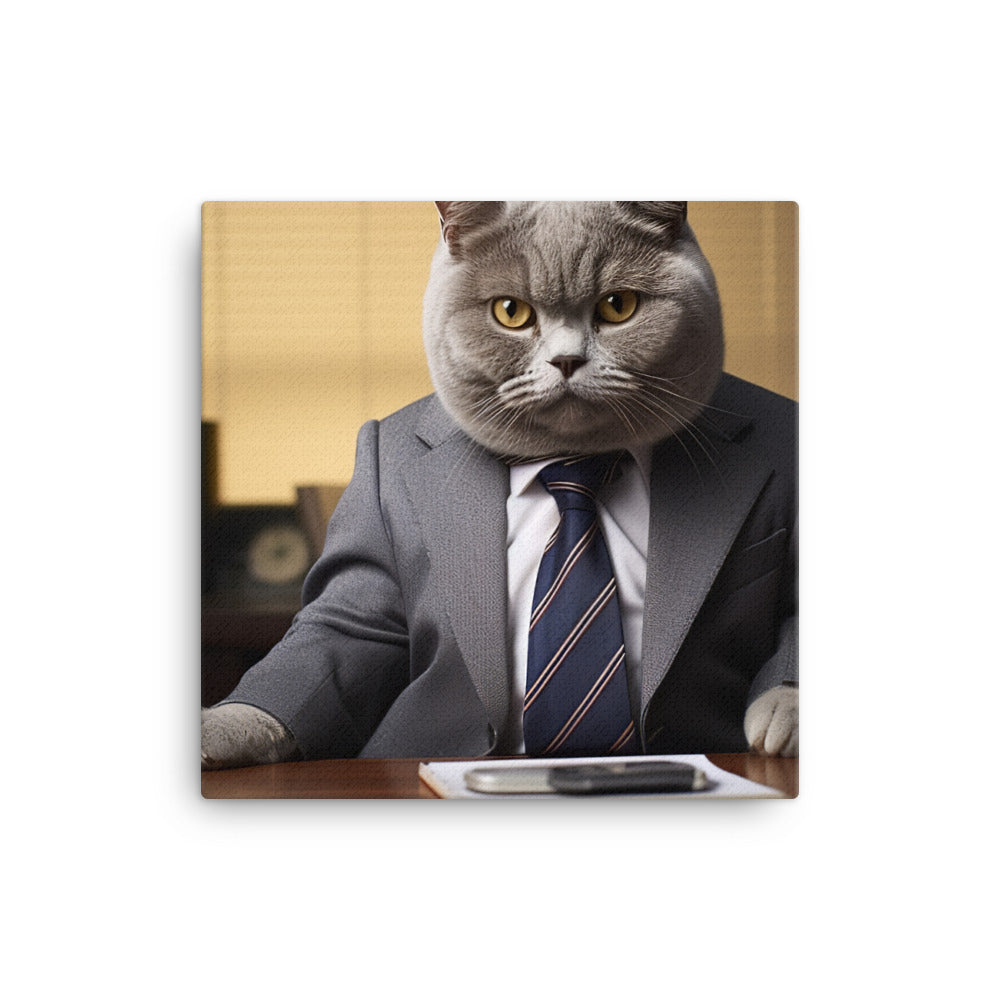 British Shorthair Sales Consultant anvas - PosterfyAI.com