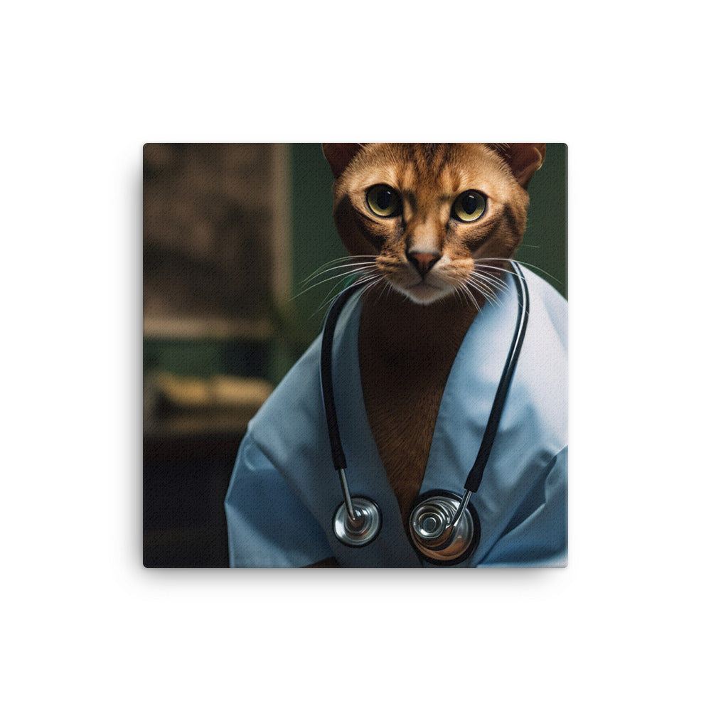 Abyssinian Doctor Canvas - PosterfyAI.com