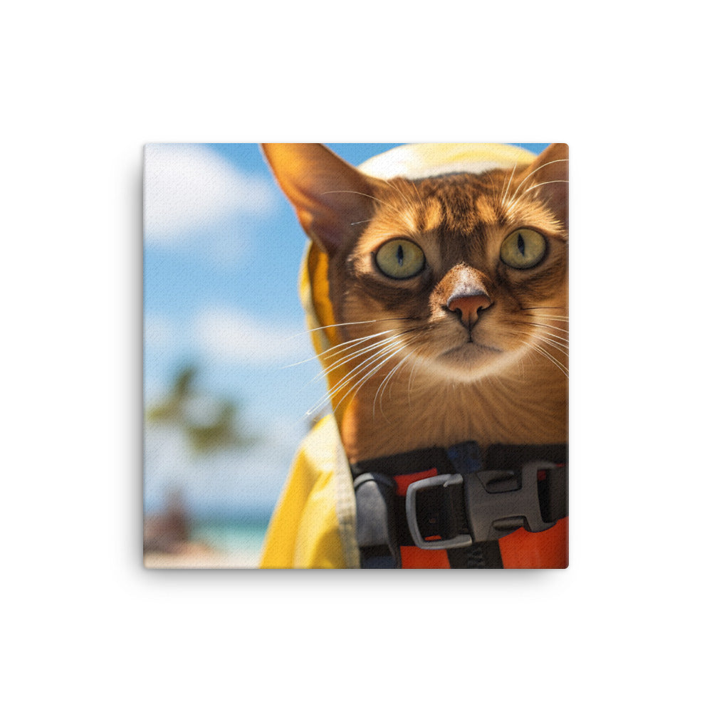 Abyssinian Lifeguard Canvas - PosterfyAI.com