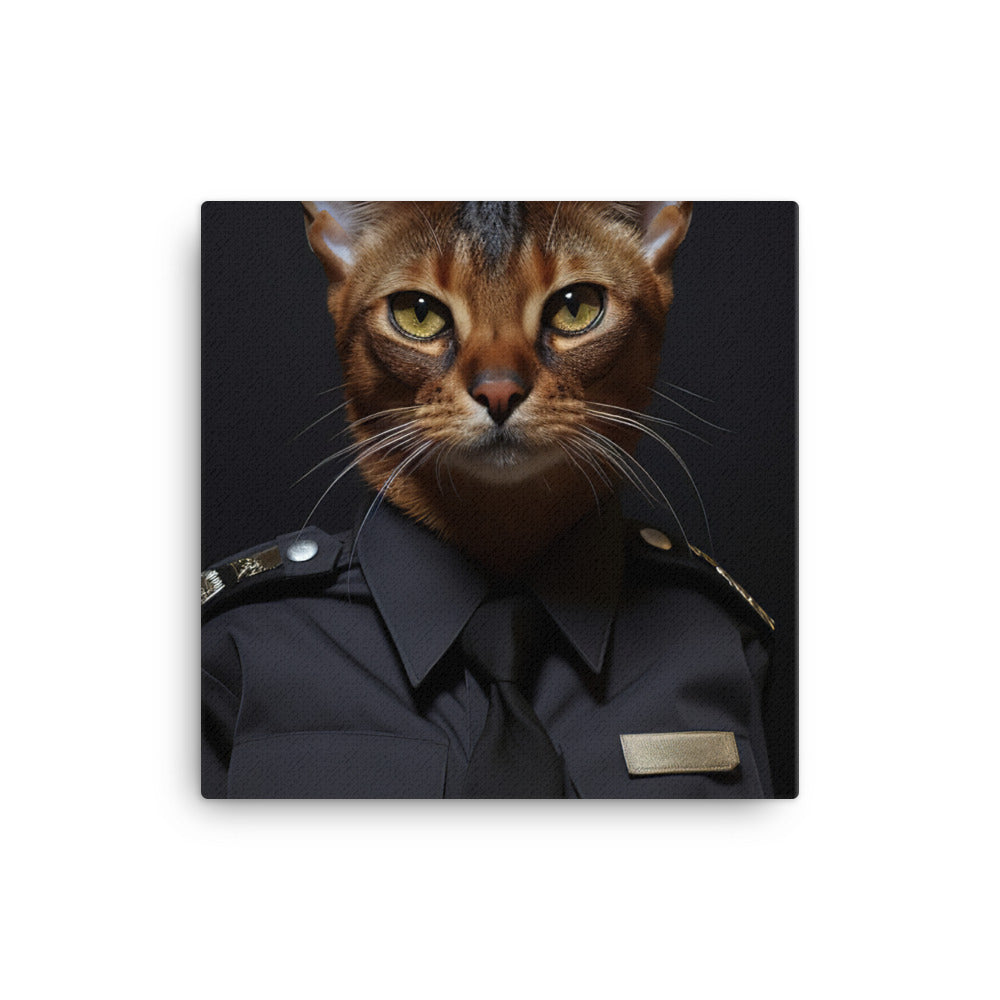 Abyssinian Security Officer Canvas - PosterfyAI.com