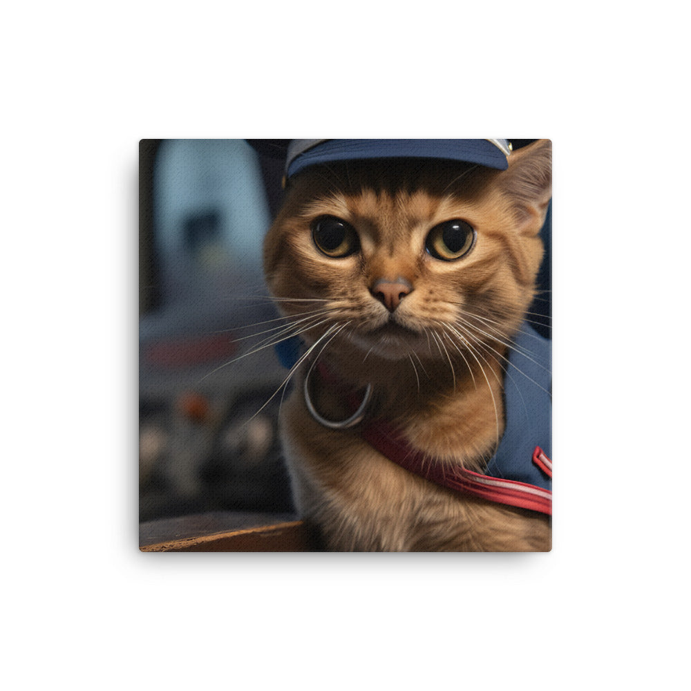 Abyssinian Mail Carrier Canvas - PosterfyAI.com