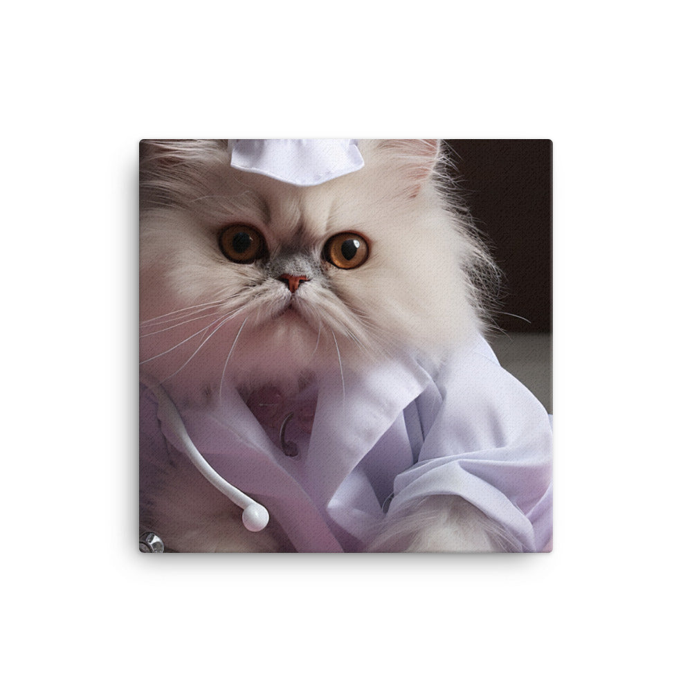 Persian Nurse Canvas - PosterfyAI.com