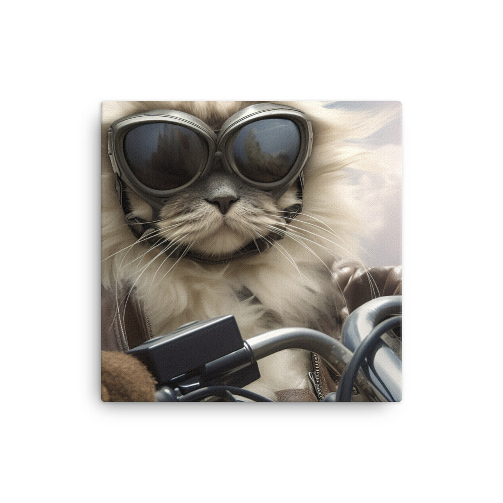 Himalayan Superbike Athlete Canvas - PosterfyAI.com