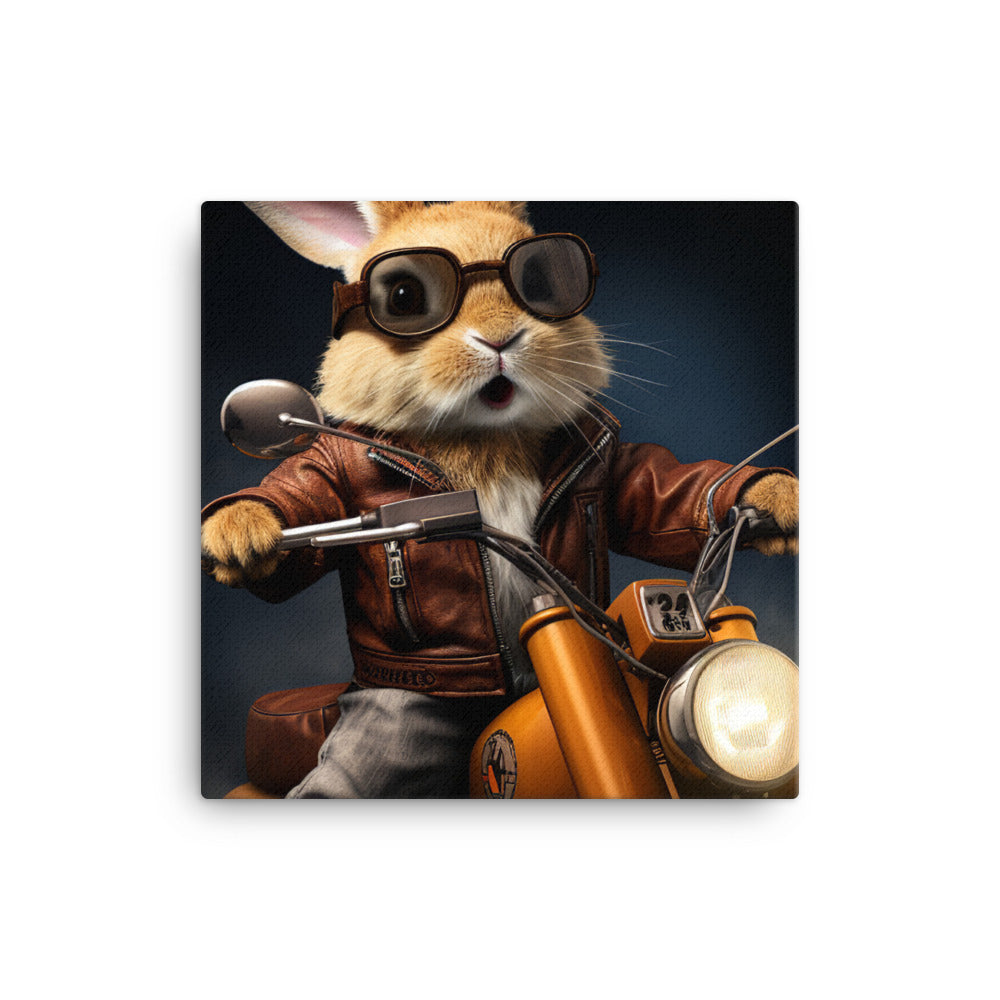 Lionhead Superbike Athlete Canvas - PosterfyAI.com