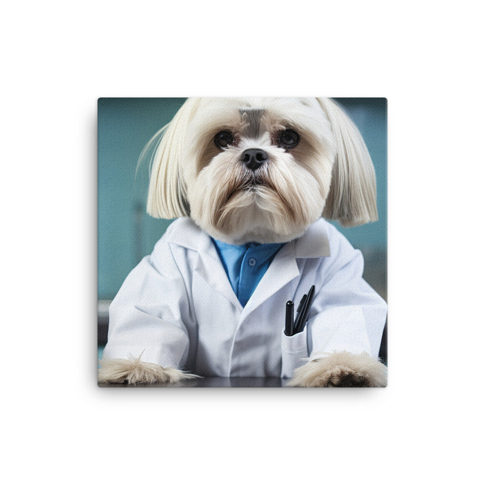 Lhasa Apso Pharmacist Canvas - PosterfyAI.com