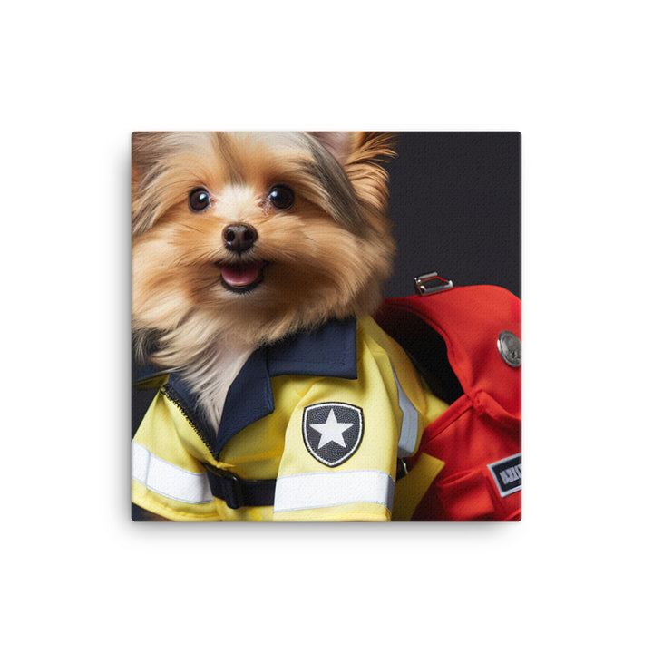 Yorkshire Terrier Paramedic Canvas - PosterfyAI.com