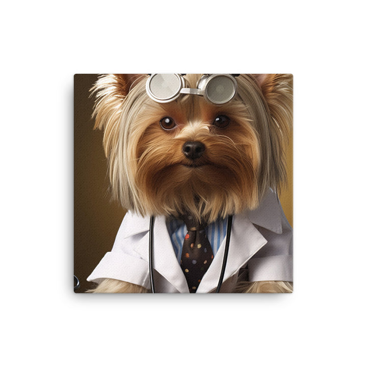 Yorkshire Terrier Doctor Canvas - PosterfyAI.com