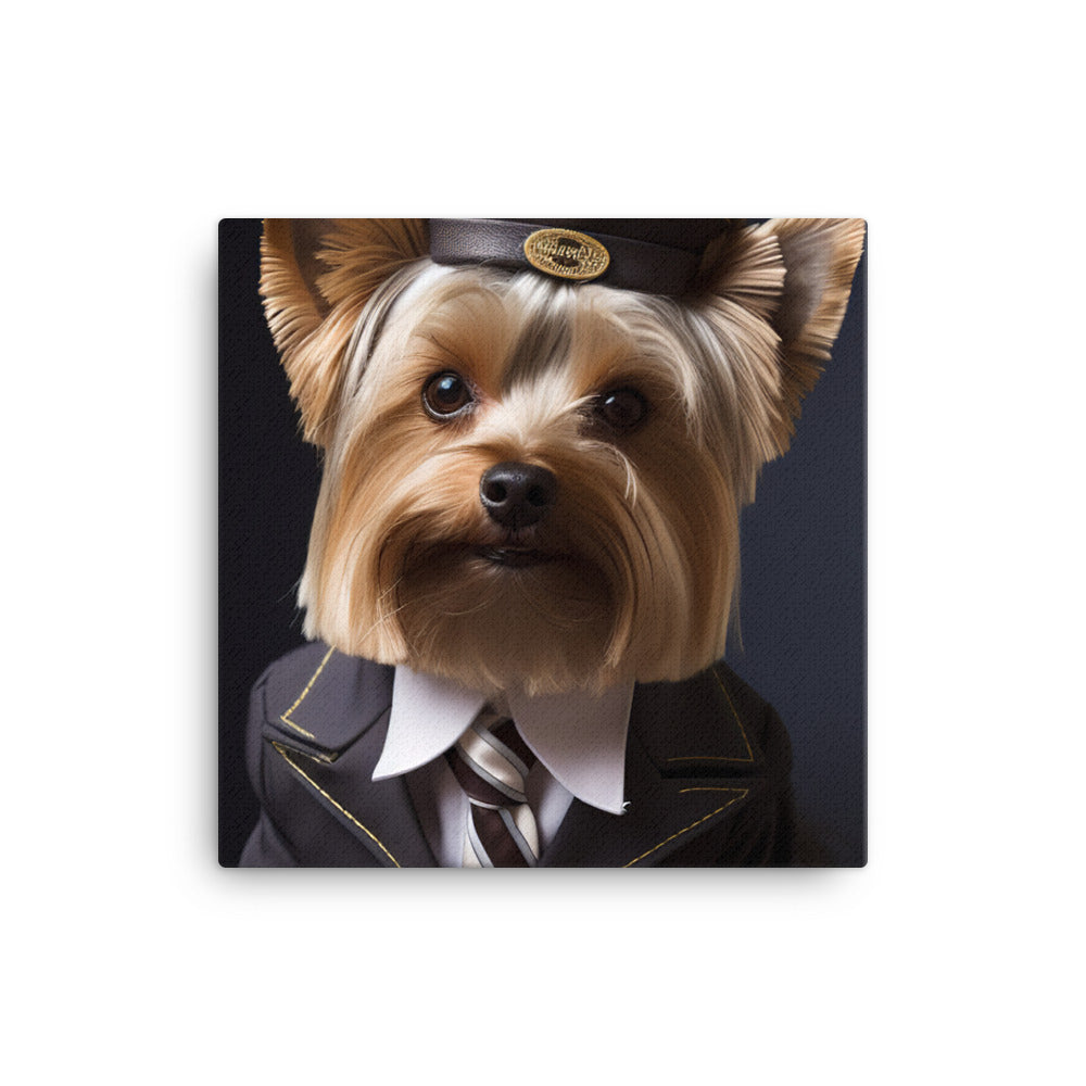 Yorkshire Terrier Cabin Crew Canvas - PosterfyAI.com