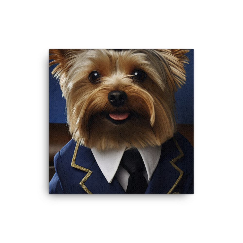 Yorkshire Terrier Cabin Crew Canvas - PosterfyAI.com