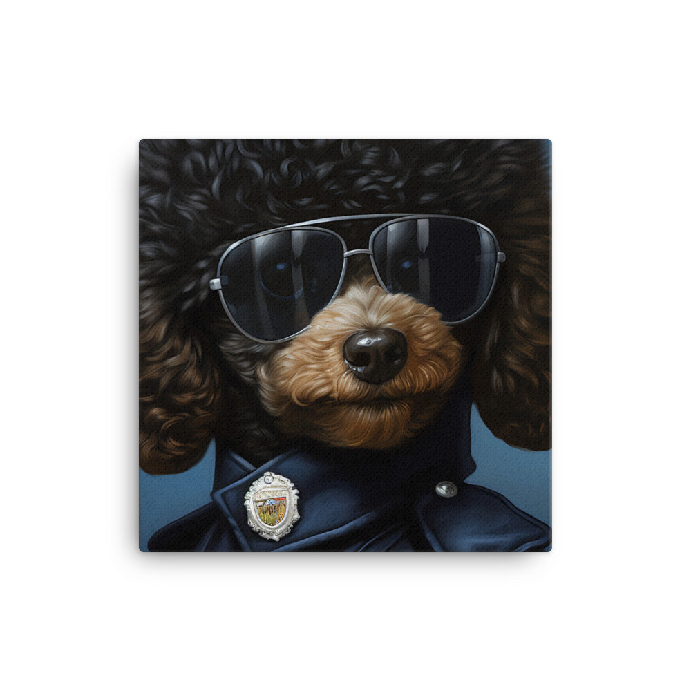 Poodle Security Officer Canvas - PosterfyAI.com